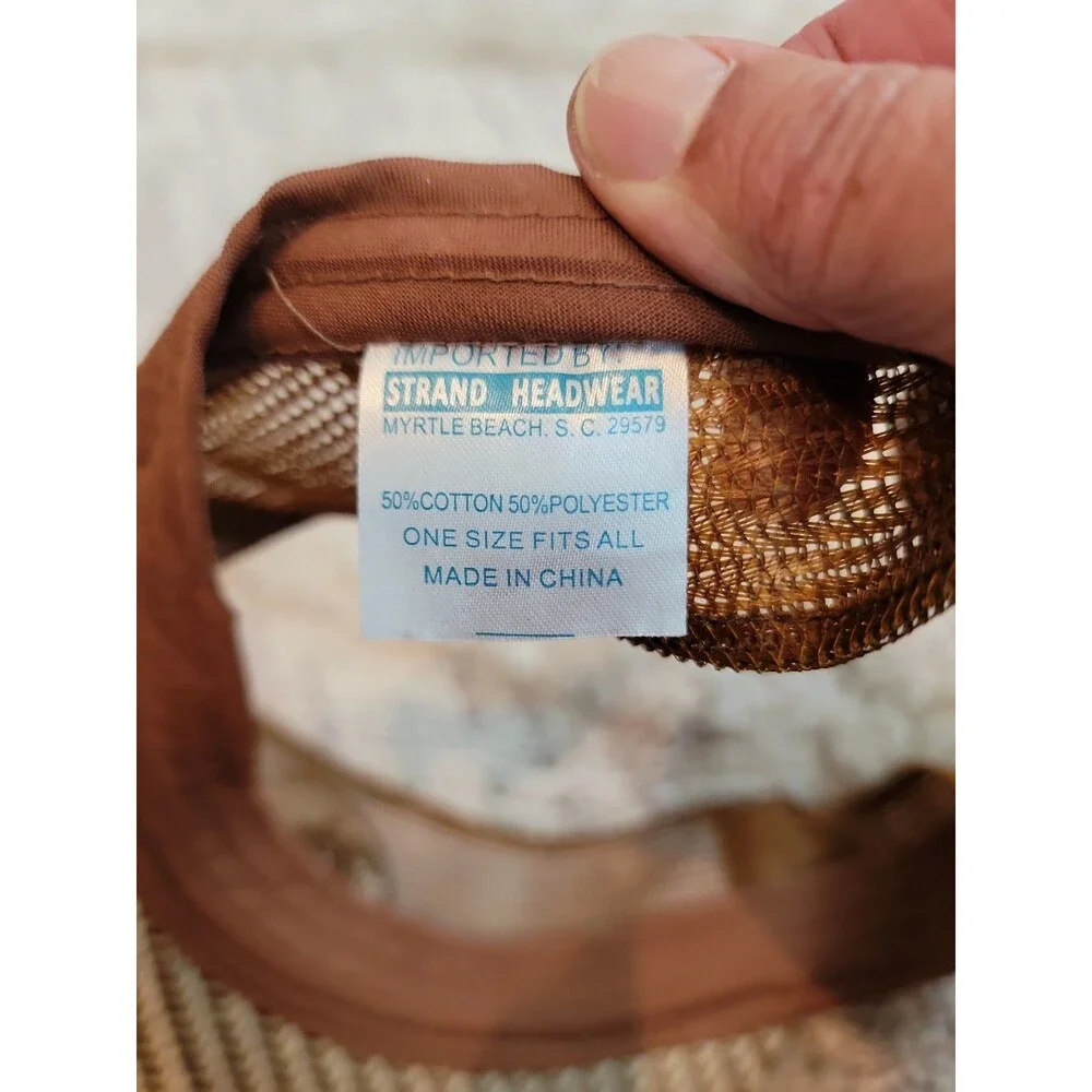 Strand Headwear Myrtle Beach Embroidered Visor Hat Brown One Size